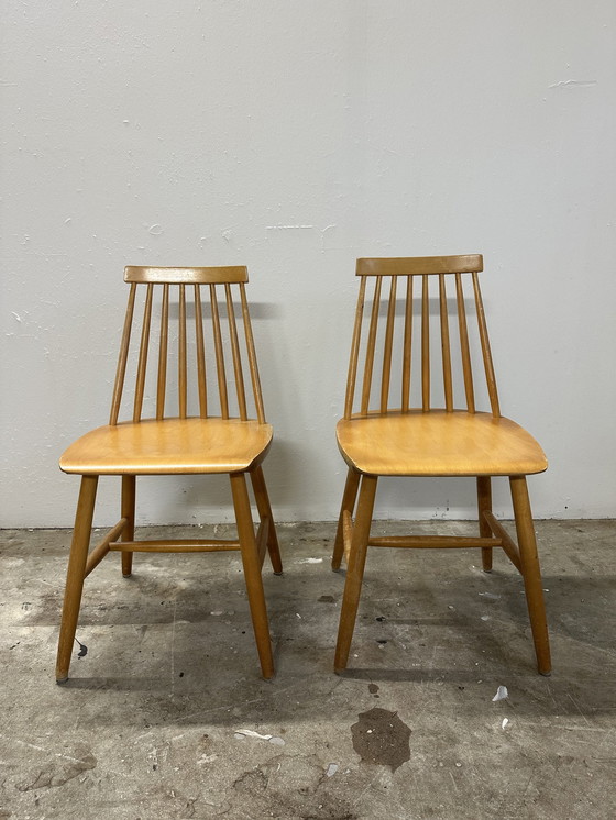Image 1 of Vintage Ikea Bar Chairs Model Tellus 1960s