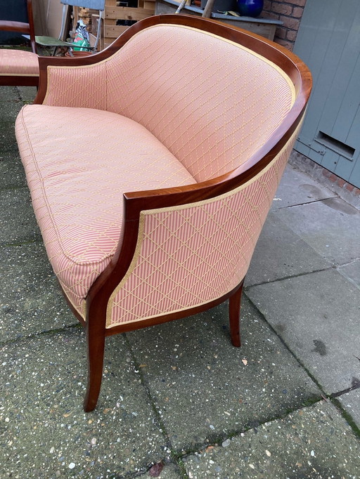 Art Deco Bench Of Mahogany