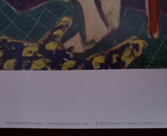 Image 1 of Henri Matisse: "Nu Rose, Intérieur Rouge, 1947". Signed In the Plate.