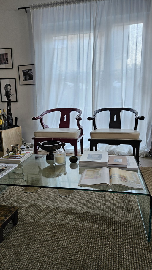2 pairs of James Mont style chairs for sale