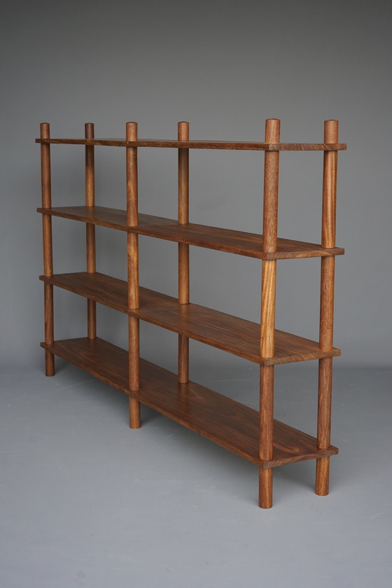 Image 1 of Bookshelf Shelving Unit In Brazilian Hardwood, 1970S