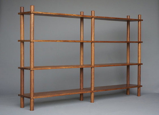 Image 1 of Bookshelf Shelving Unit In Brazilian Hardwood, 1970S