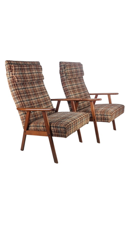 Set Scandinavian Style Armchairs Teak 1960S