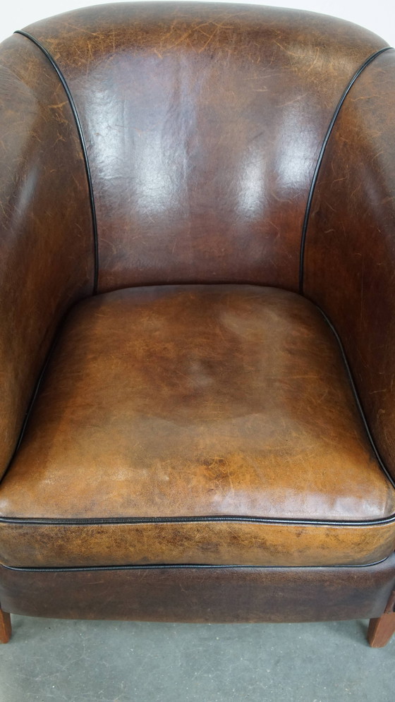 Image 1 of Sillón Club de Piel de Oveja Oscura