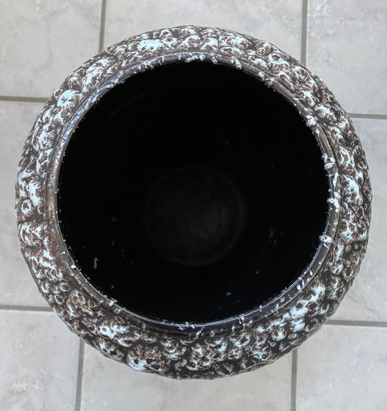 Image 1 of Grande vaso in ceramica bianco e nero di Scheurich Germania modello 546-40