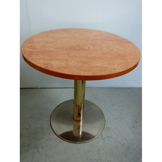 Image 1 of Vintage sidetable with goolden basement 
