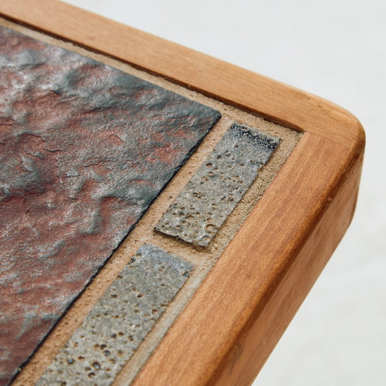 Image 1 of Tavolino da caffè in teak e ceramica Mk10429 di Britt Sallingboe, set da 2