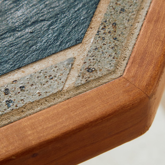 Image 1 of Tavolino da caffè in teak e ceramica Mk10429 di Britt Sallingboe, set da 2