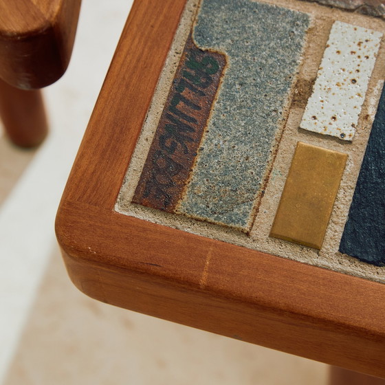 Image 1 of Tavolino da caffè in teak e ceramica Mk10429 di Britt Sallingboe, set da 2