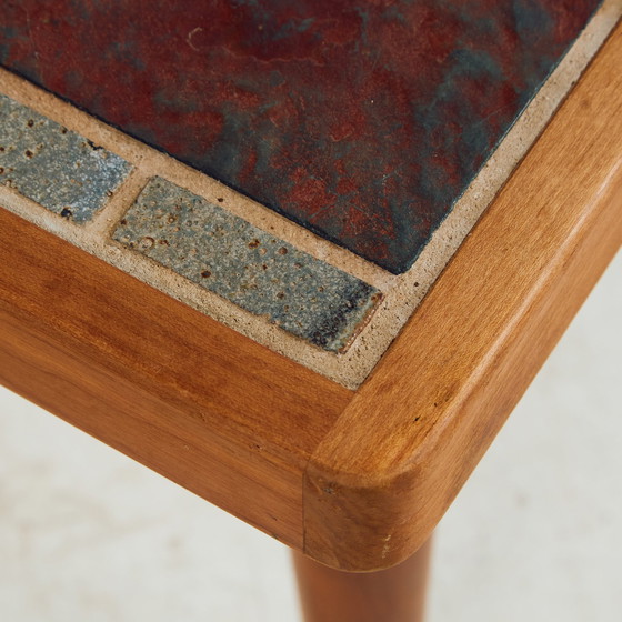 Image 1 of Tavolino da caffè in teak e ceramica Mk10429 di Britt Sallingboe, set da 2