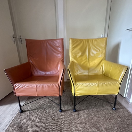 2x Montis Charly Armchair By Gerard Van Den Berg