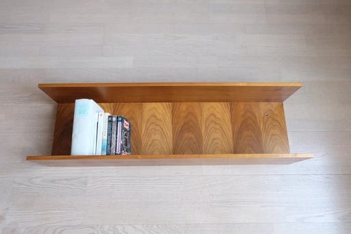 Wall shelf U-shaped walnut 60s design 100 cm Similar Wilhelm Renz Waeb