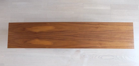 Image 1 of Wall shelf U-shaped walnut 60s design 100 cm Similar Wilhelm Renz Waeb