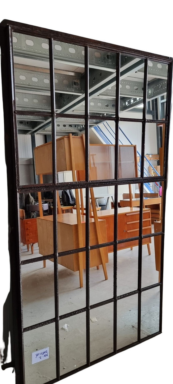 Image 1 of Industrial steel window mirror 208x116