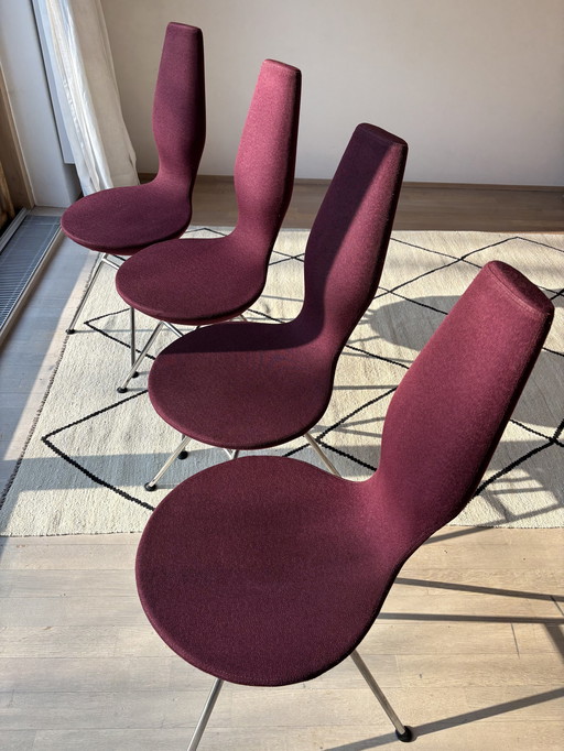 Set of 4x Scandinavian Stokke / Varier Date chairs 1990s