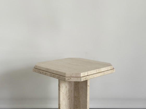 Image 1 of Travertine Sidetable