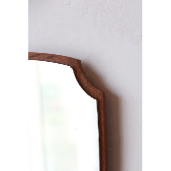 Image 1 of Vintage Scandinavian teak mirror, Denmark 1960