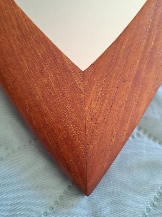 Image 1 of Teak Mirror Midcentury Drop Shape