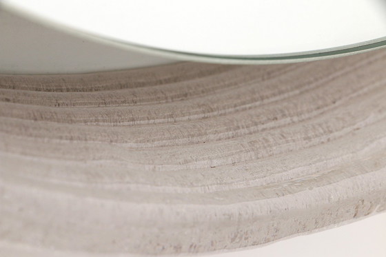 Image 1 of Specchio da bagno rotondo vintage in plexiglass Hillebrand con illuminazione interna.