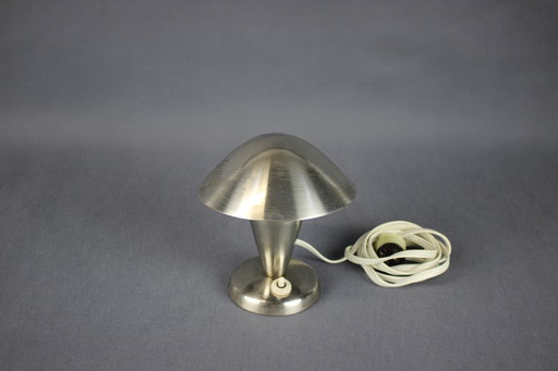 Vintage Chrome Bauhaus Table Lamp by Josef Hurka, Czechoslovakia, 1930s