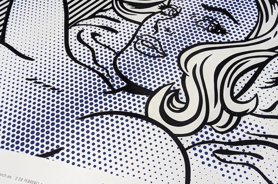 Image 1 of Original Poster Of The Roy Lichtenstein Exhibition At The Juan March Foundation