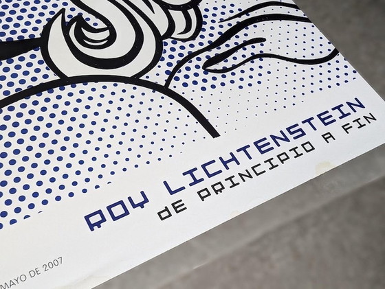 Image 1 of Original Poster Of The Roy Lichtenstein Exhibition At The Juan March Foundation