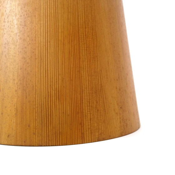 Image 1 of Conical pine pendant lamp by Jorgen Wolf, 1960