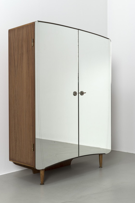 Image 1 of Mid Century Mirror Cabinet