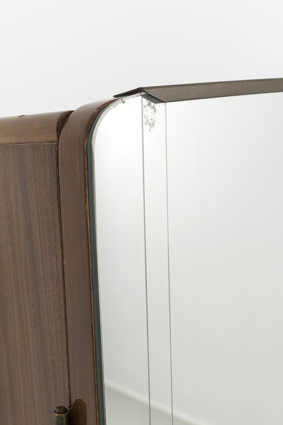 Image 1 of Mid Century Mirror Cabinet