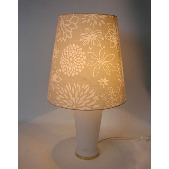 Image 1 of Lampada vintage in vetro di Murano con paralume in plastica, 1990