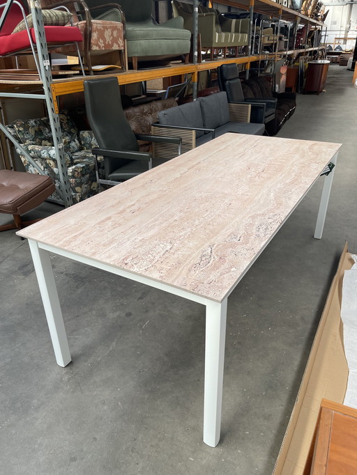 Scancom Dining Table Model Elena - Travertine Look