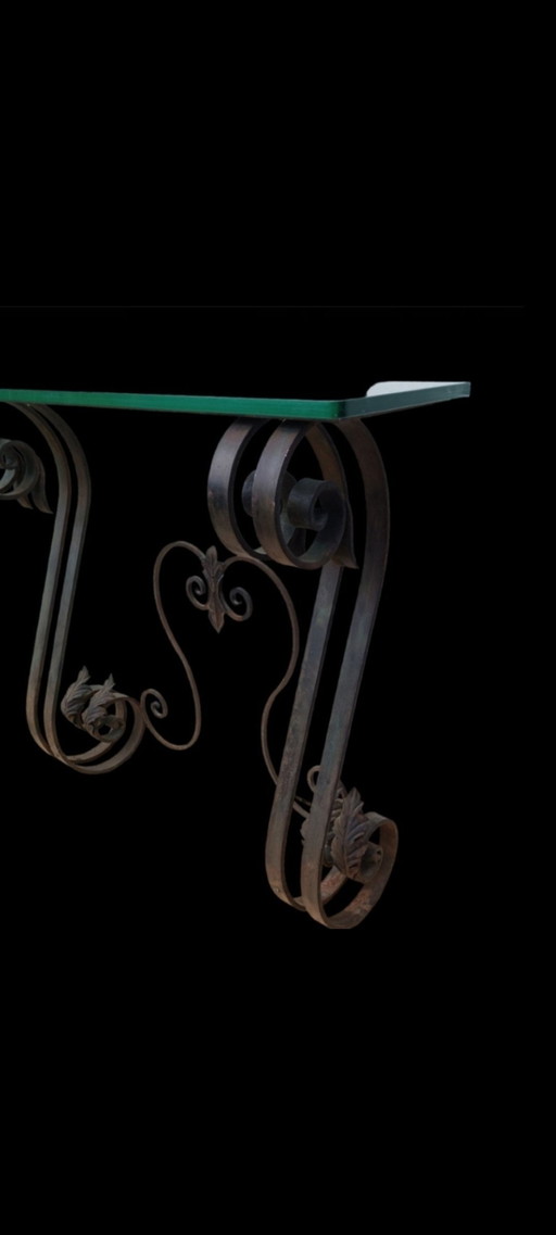 Wrought Iron Wrap Around Console