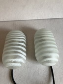 Peil & Putzler vintage "zebra" stripe sconces set of 2