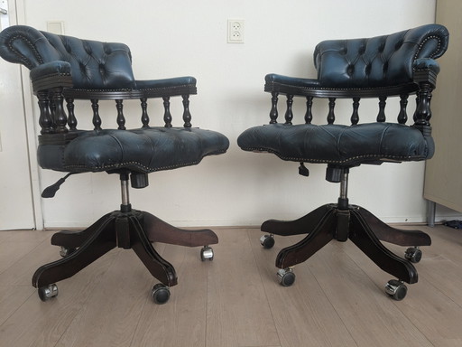 Chesterfield Captains Chairs