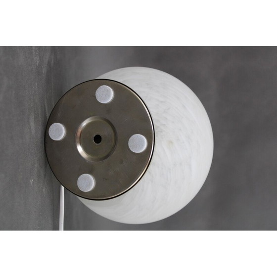 Image 1 of Vintage glass globe "Venice Hand Made Glass" table lamp, Italy 1970s