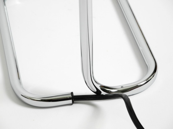 Image 1 of Large Original 1980S Chrome Table Lamp By Florian Schulz