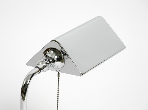 Image 1 of Large Original 1980S Chrome Table Lamp By Florian Schulz