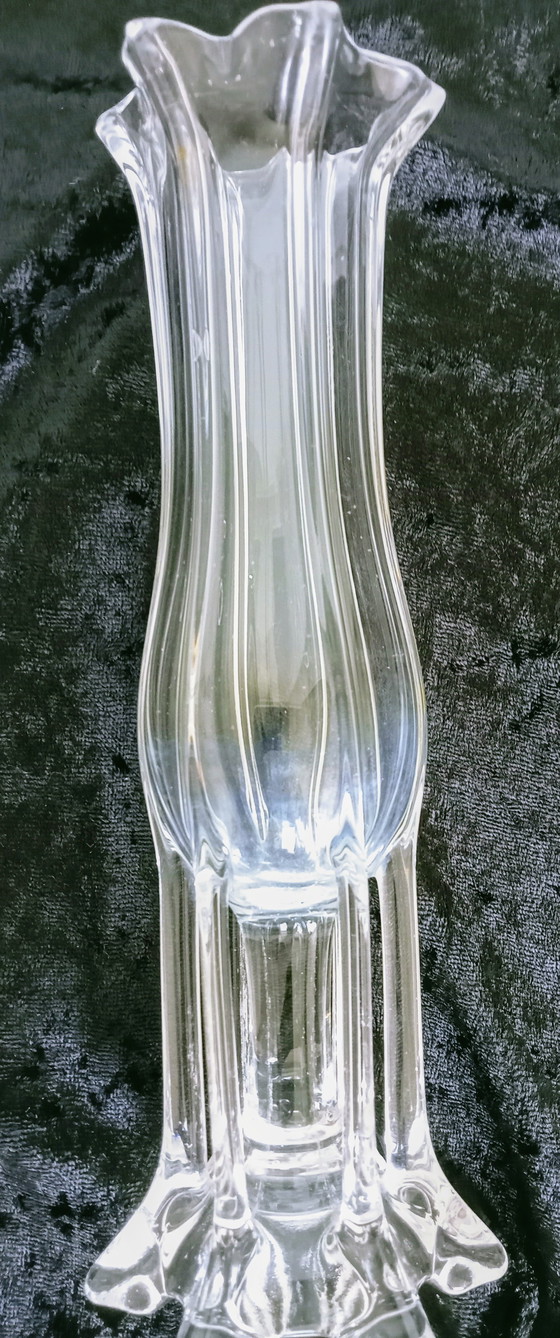 Image 1 of Czech Josef Hospaodka glass looking vase