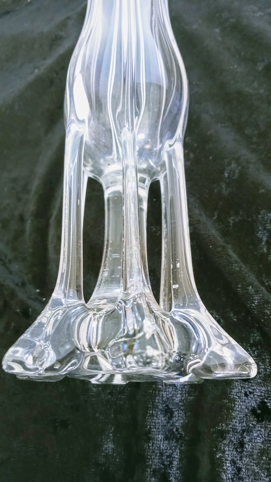 Image 1 of Czech Josef Hospaodka glass looking vase