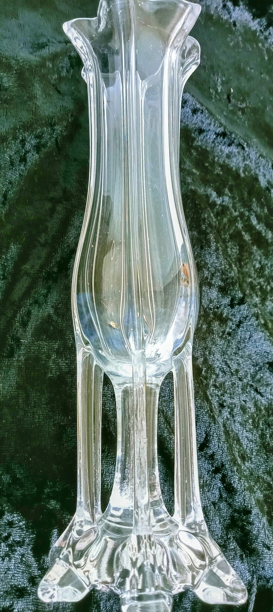 Image 1 of Czech Josef Hospaodka glass looking vase