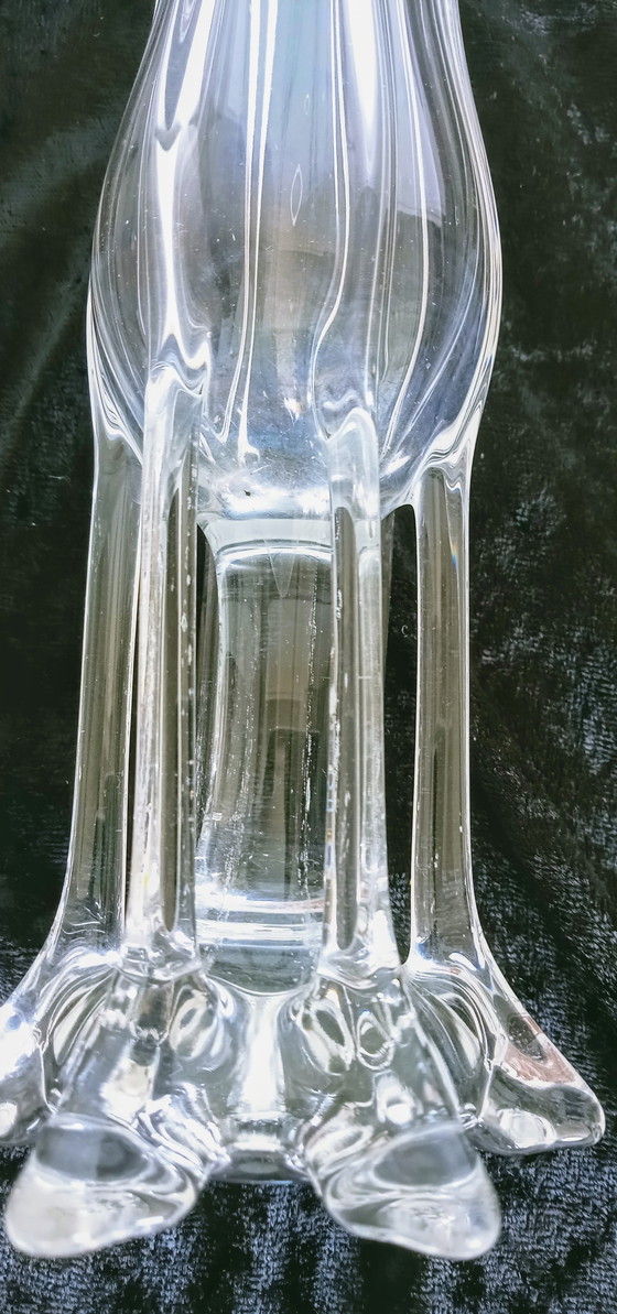 Image 1 of Czech Josef Hospaodka glass looking vase