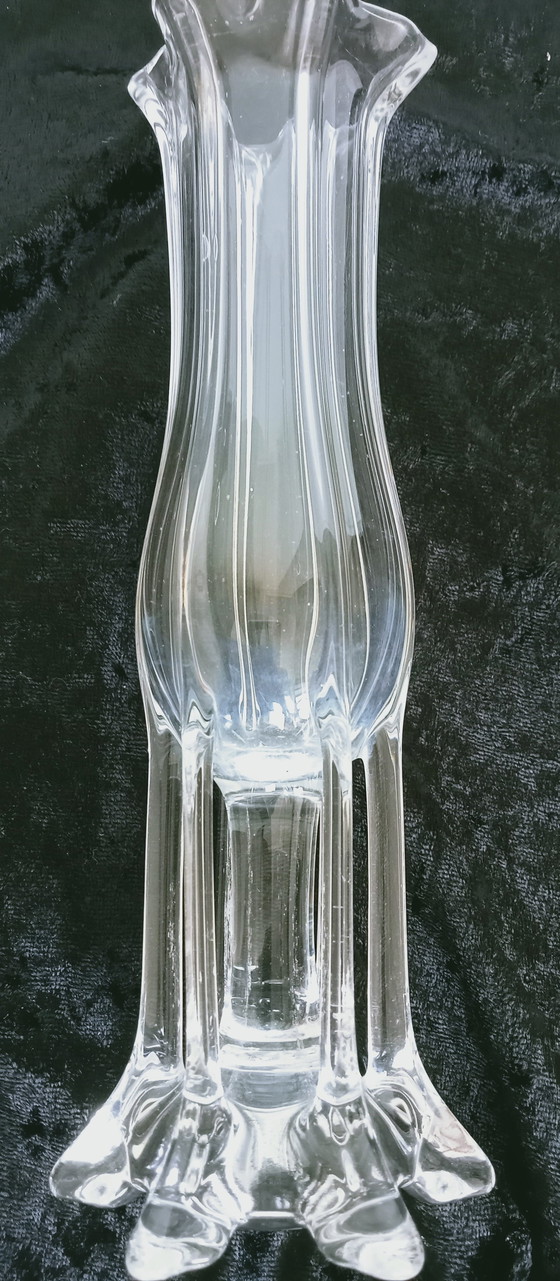 Image 1 of Czech Josef Hospaodka glass looking vase