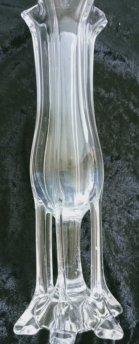 Image 1 of Czech Josef Hospaodka glass looking vase