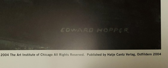 Image 1 of Edward Hopper. Nighthawks 1942. Formato XXL!