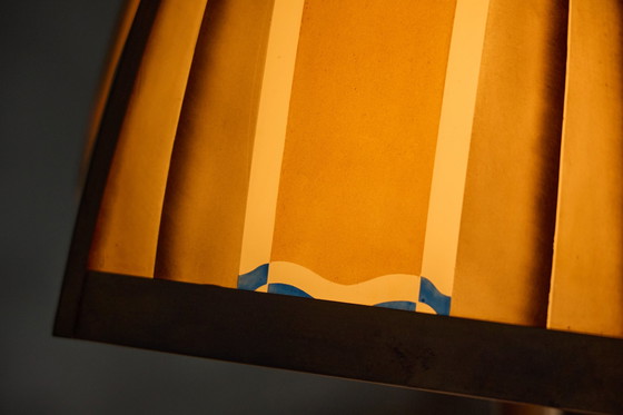 Image 1 of Lampada da tavolo in bronzo della scuola di Amsterdam, Paesi Bassi, anni '20