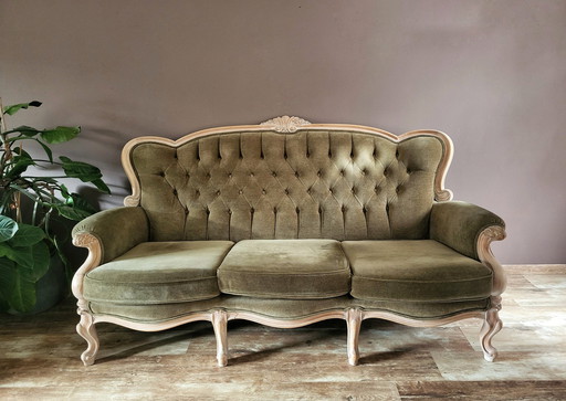 Moss Green Baroque Sofa