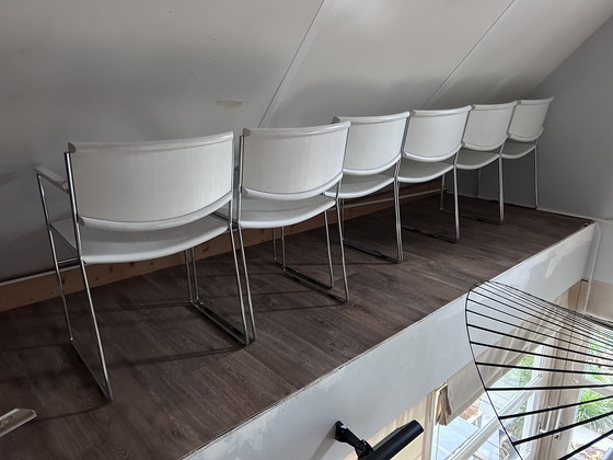 Image 1 of 6 Arco Design Chairs Beech With Chrome