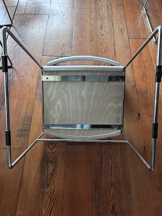 Image 1 of 6 Arco Design Chairs Beech With Chrome