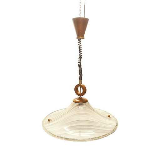 Lampada a sospensione vintage di design tedesco Kristallux, anni '70