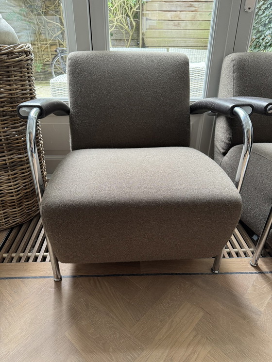 Image 1 of 2x Leolux Scylla Armchairs